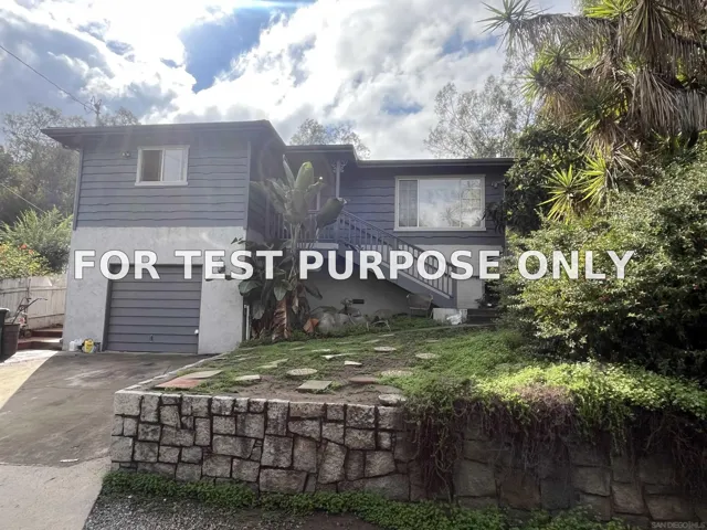 Demo/Test Data 1365 Pine Dr, El Cajon, CA 92020