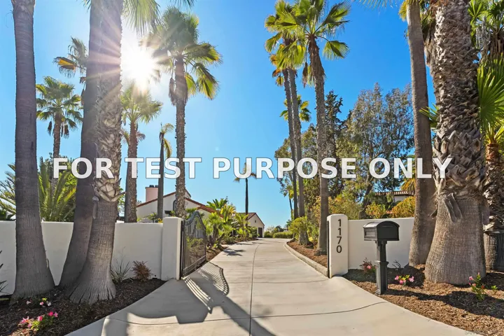 Demo/Test Data 1170 Rancho Encinitas Dr, Encinitas, CA 92024