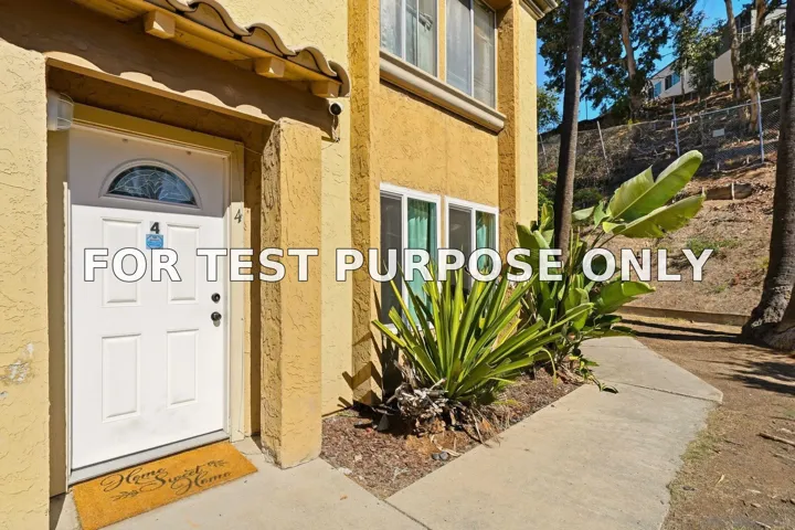 Demo/Test Data 1687 Pentecost Way Unit 4, San Diego, CA 92105