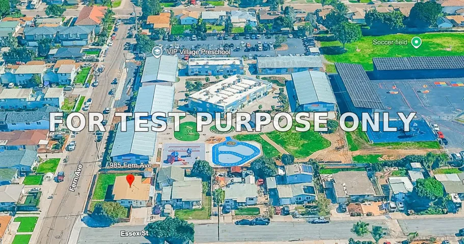 Demo/Test Data 985 Fern Ave, Imperial Beach, CA 91932