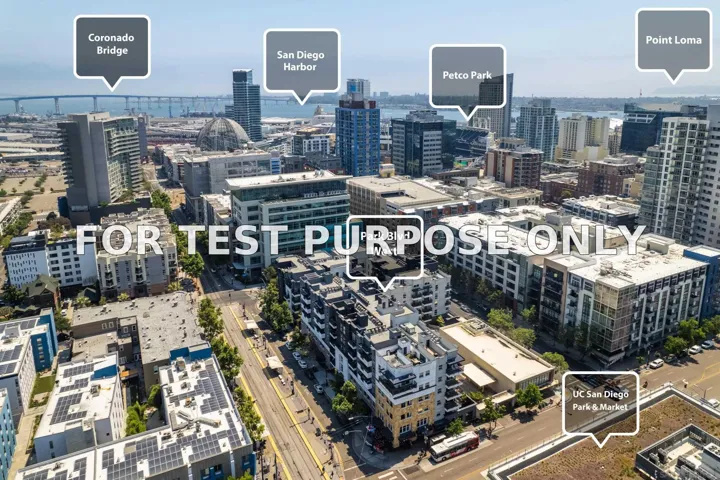 Demo/Test Data 550 Park Boulevard Unit 2103, San Diego, CA 92101