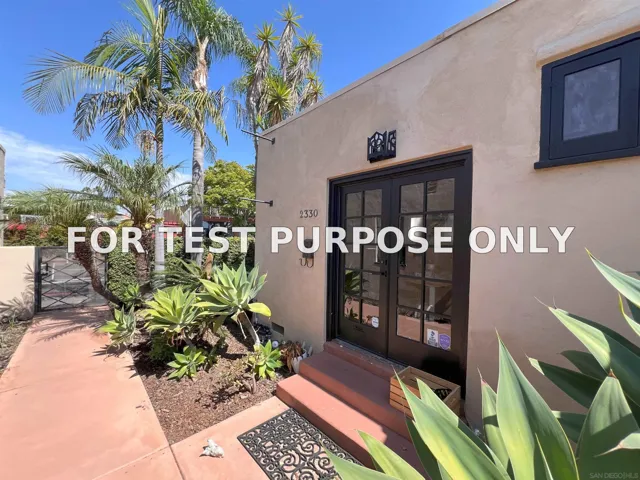 Demo/Test Data 2330-36 30th Street, San Diego, CA 92104