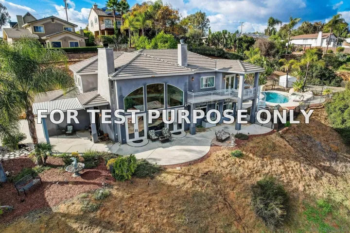 Demo/Test Data 410 Woodland Ln, El Cajon, CA 92021