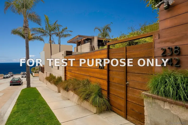 Demo/Test Data 238 Gravilla Street, La Jolla, CA 92037