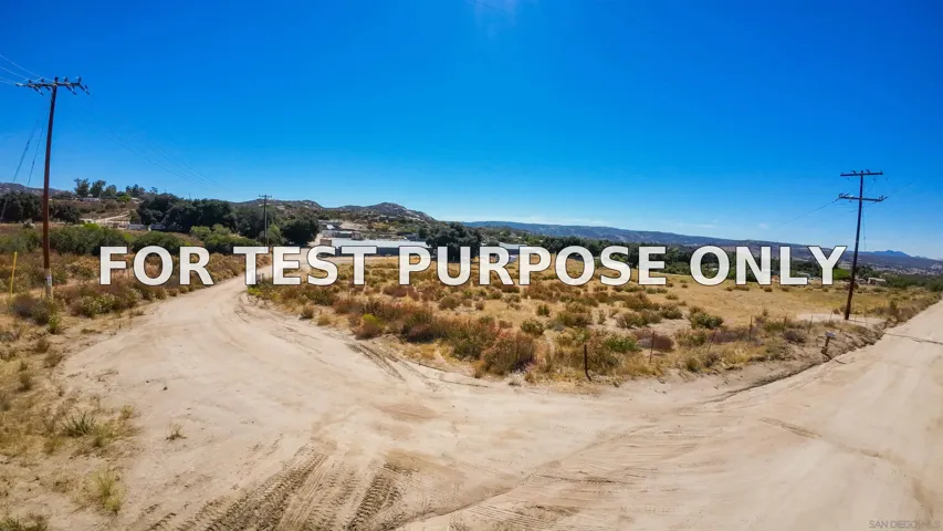 Demo/Test Data 1540 Campo Truck Trl Unit 1, Campo, CA 91906