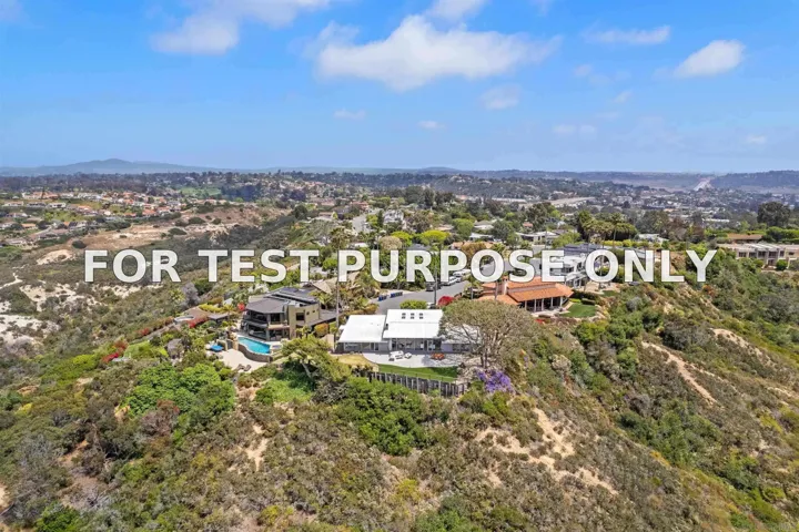 Demo/Test Data 633 Canyon Place, Solana Beach, CA 92075