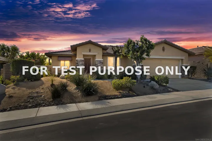 Demo/Test Data 164 Via Milano, Rancho Mirage, CA 92270