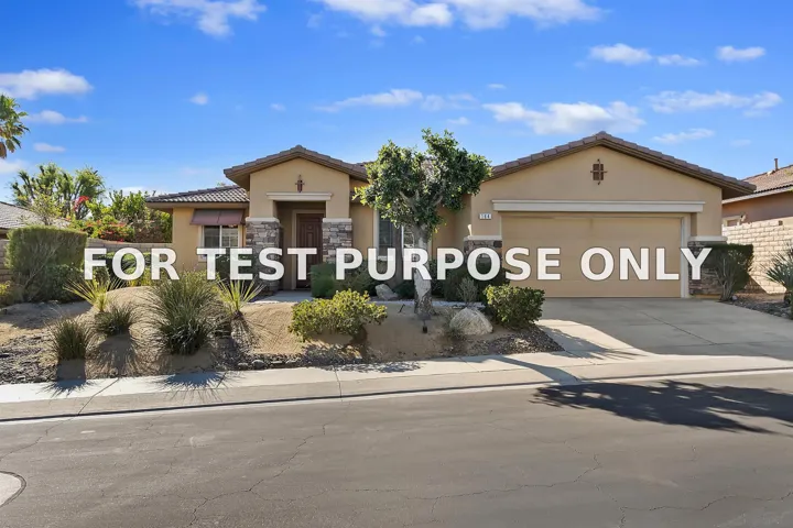 Demo/Test Data 164 Via Milano, Rancho Mirage, CA 92270