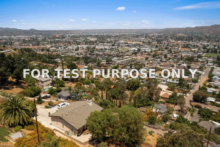 Demo/Test Data 1216 Merritt Drive, El Cajon, CA 92020