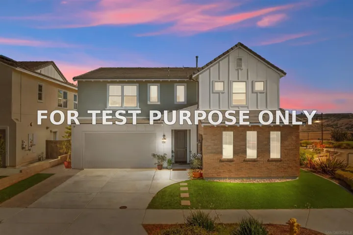 Demo/Test Data 1114 Camino Cantera, Chula Vista, CA 91913