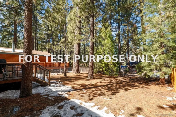 Demo/Test Data 41602 McWhinney Ln, Big Bear Lake, CA 92315