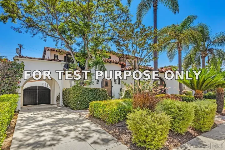 Demo/Test Data 5167 Edgeware Rd, San Diego, CA 92116
