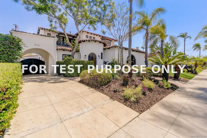 Demo/Test Data 5167 Edgeware Rd, San Diego, CA 92116