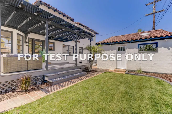 Demo/Test Data 5167 Edgeware Rd, San Diego, CA 92116
