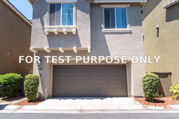 Demo/Test Data 1808 Cyan Lane, Chula Vista, CA 91913