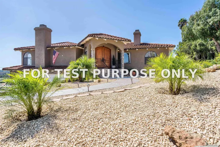Demo/Test Data 7087 Rancho Santa Fe View Ct, Rancho Santa Fe, CA 92067