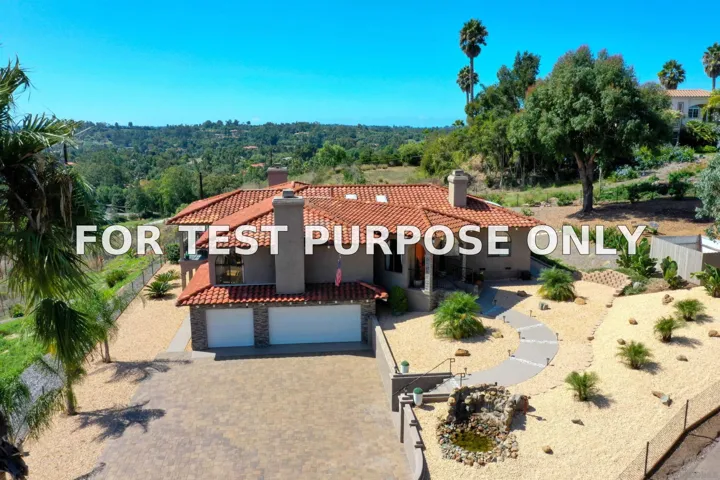 Demo/Test Data 7087 Rancho Santa Fe View Ct, Rancho Santa Fe, CA 92067