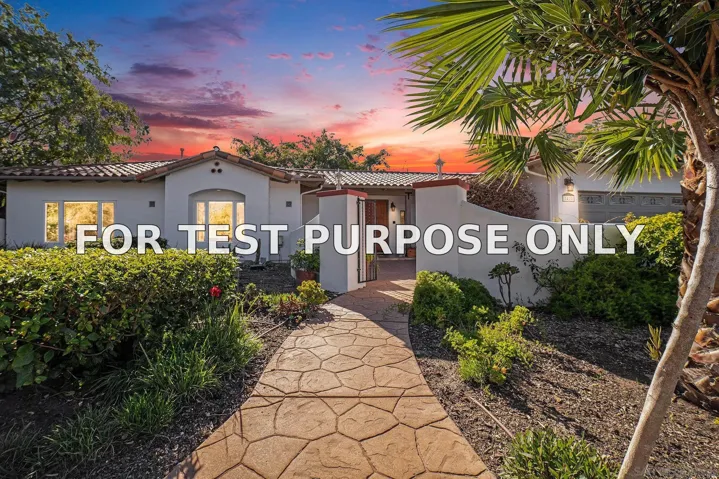 Demo/Test Data 1420 Paint Mountain Road, Escondido, CA 92029