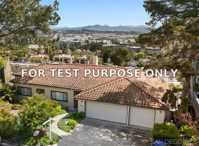 Demo/Test Data 13695 Mira Montana, Del Mar, CA 92014