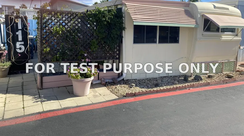Demo/Test Data 900 N Cleveland Street Unit 115, Oceanside, CA 92054