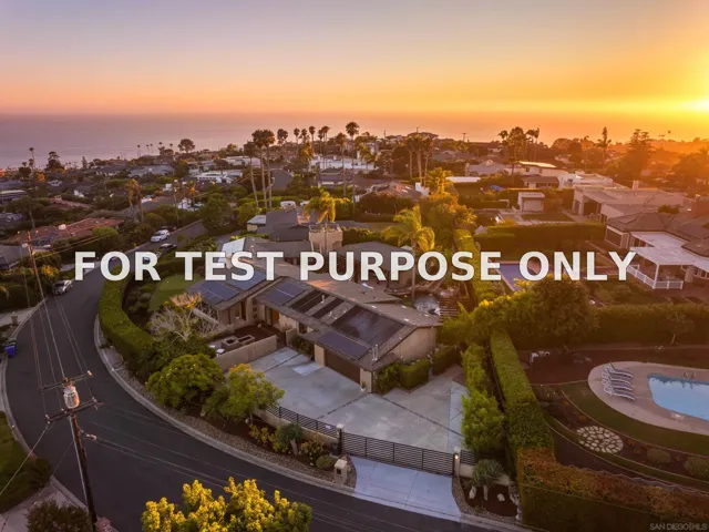 Demo/Test Data 5976 Germaine Lane, La Jolla, CA 92037