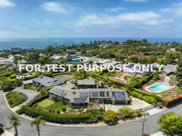 Demo/Test Data 5976 Germaine Lane, La Jolla, CA 92037