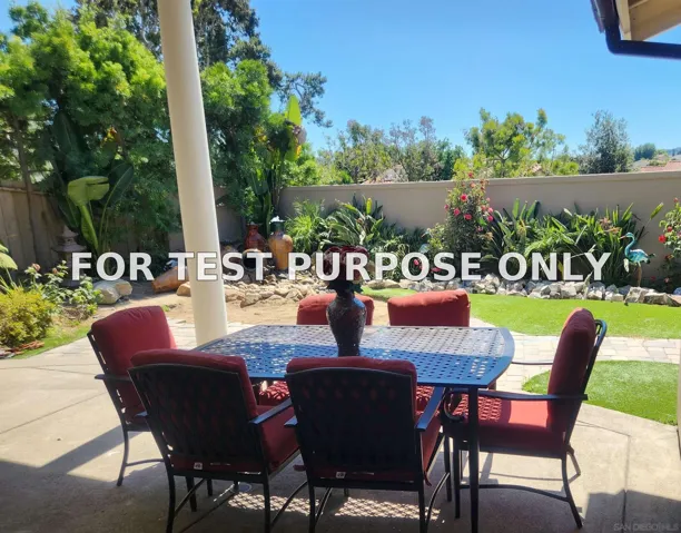 Demo/Test Data 12301 Frontera Rd, San Diego, CA 92128