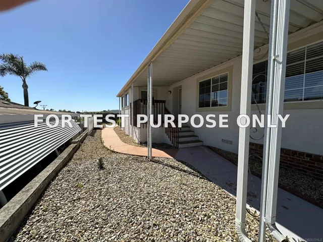 Demo/Test Data 1401 El Norte Pkwy Spc 198, San Marcos, CA 92069