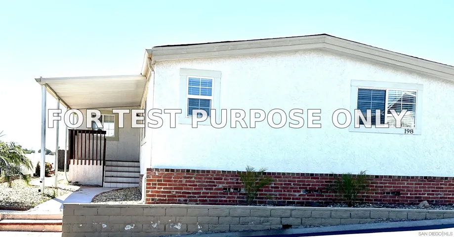 Demo/Test Data 1401 El Norte Pkwy Spc 198, San Marcos, CA 92069