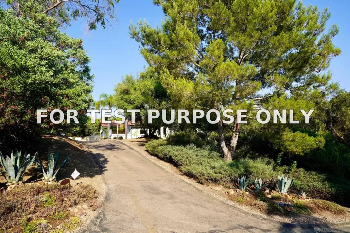 Demo/Test Data 17543 VIA DEL BRAVO, Rancho Santa Fe, CA 92067