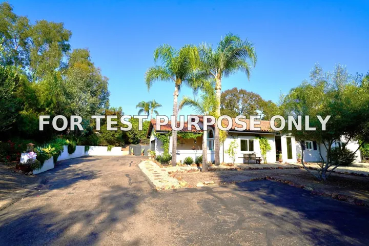 Demo/Test Data 17543 VIA DEL BRAVO, Rancho Santa Fe, CA 92067