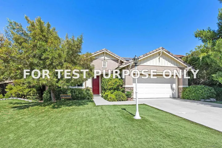 Demo/Test Data 33818 Wagon Train Dr., Wildomar, CA 92595