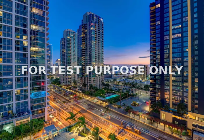 Demo/Test Data 1388 Kettner Blvd Unit 1107, San Diego, CA 92101