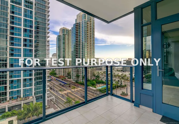 Demo/Test Data 1388 Kettner Blvd Unit 1107, San Diego, CA 92101