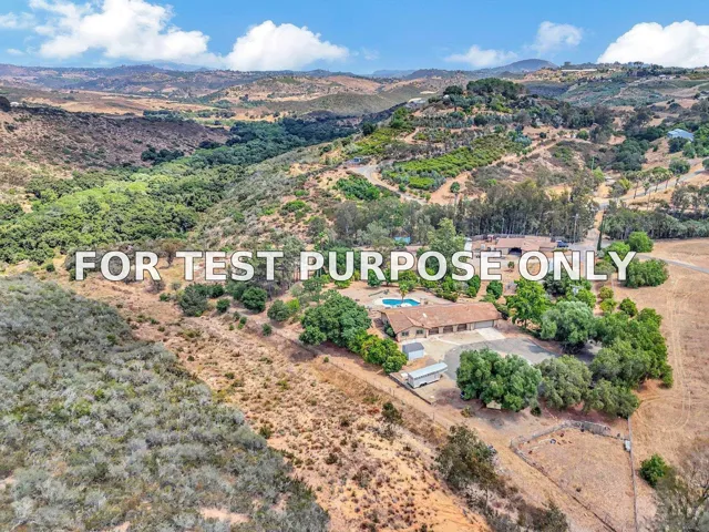 Demo/Test Data 9946 Nutby Lane, Escondido, CA 92026