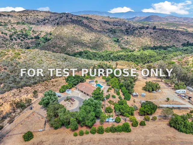 Demo/Test Data 9946 Nutby Lane, Escondido, CA 92026