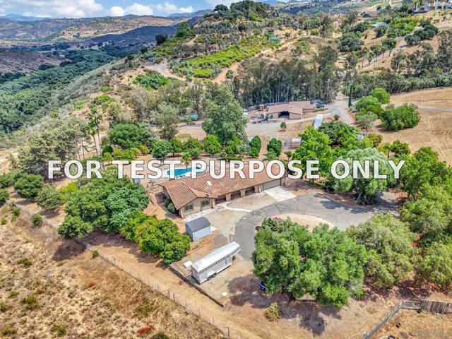 Demo/Test Data 9946 Nutby Lane, Escondido, CA 92026
