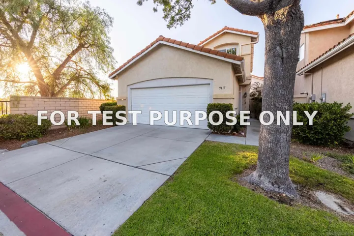 Demo/Test Data 9417 S Compass Point Drive, San Diego, CA 92126