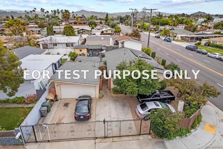 Demo/Test Data 603 Elmwood Drive, Escondido, CA 92025