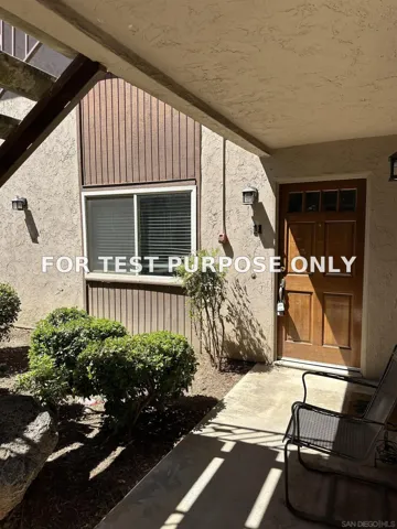 Demo/Test Data 2616 Alpine Blvd Unit 11, Alpine, CA 91901