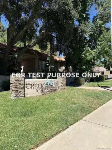 Demo/Test Data 2616 Alpine Blvd Unit 11, Alpine, CA 91901