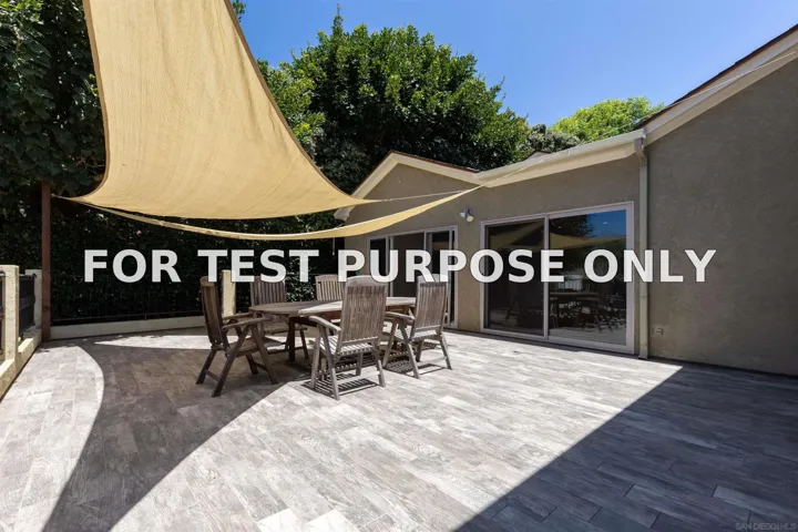 Demo/Test Data 886 Cordova St., San Diego, CA 92107