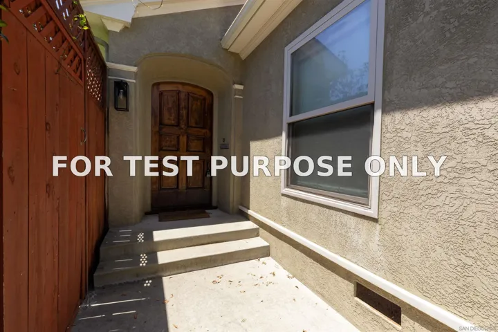 Demo/Test Data 886 Cordova St., San Diego, CA 92107