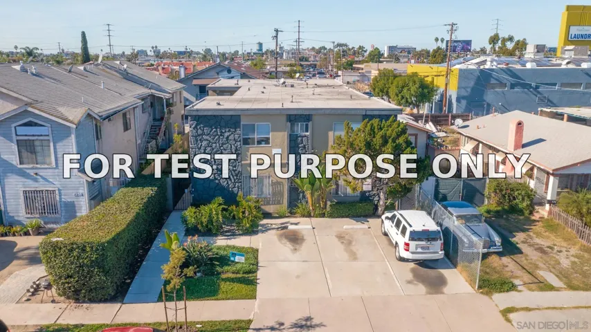 Demo/Test Data 4270 34th St, San Diego, CA 92104