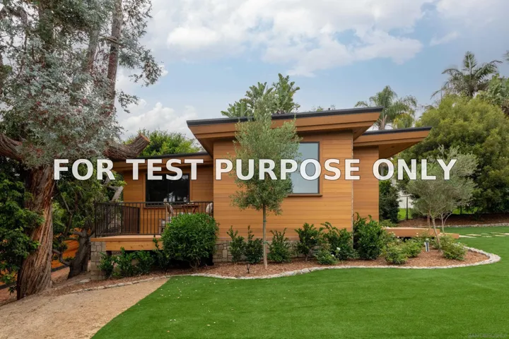 Demo/Test Data 1104 Highland Dr., Del Mar, CA 92014