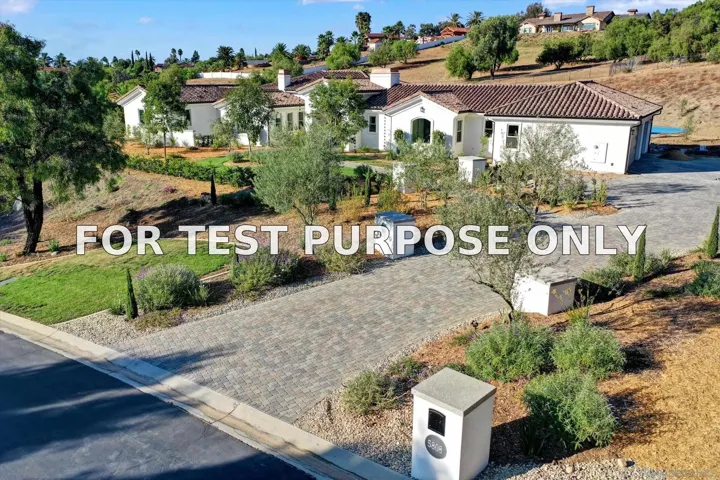 Demo/Test Data 5808 Lake Vista Dr., Bonsall, CA 92003