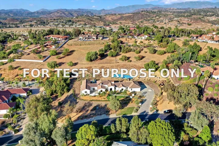 Demo/Test Data 5808 Lake Vista Dr., Bonsall, CA 92003