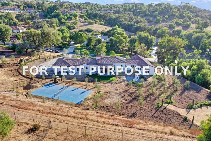 Demo/Test Data 5808 Lake Vista Dr., Bonsall, CA 92003