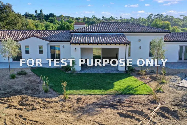 Demo/Test Data 5808 Lake Vista Dr., Bonsall, CA 92003