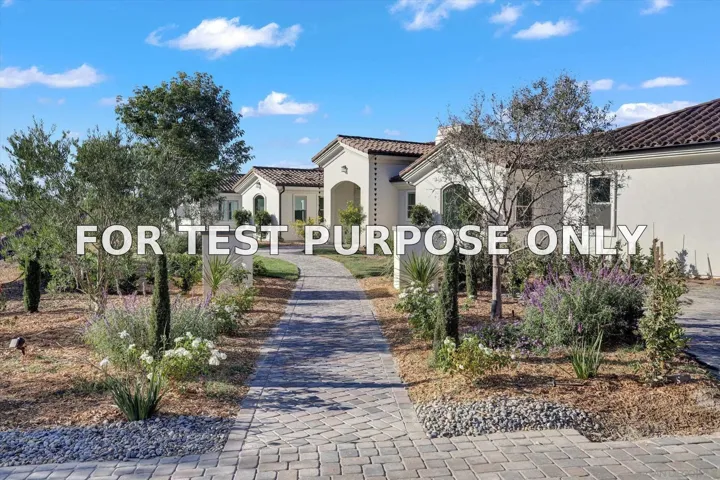 Demo/Test Data 5808 Lake Vista Dr., Bonsall, CA 92003
